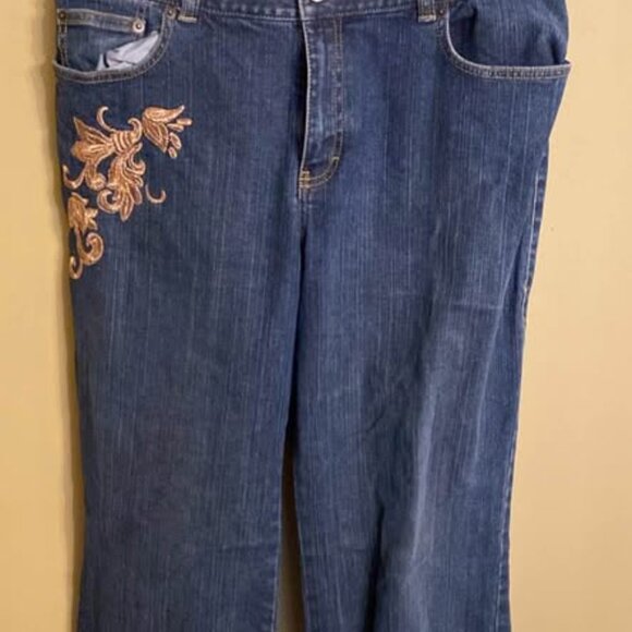 Loft Jeans with Gold Detail - Picture 1 of 2